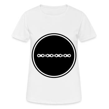 Bicycle Chain - Women's Breathable T-Shirt - white - Front - AI Model Female 172 dark (172cm)