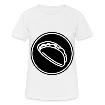 Burrito Symbol - Women's Breathable T-Shirt - white - Front - AI Model Female 172 dark (172cm)
