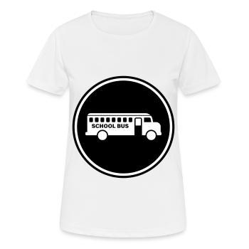 School bus school - Women's Breathable T-Shirt - white - Front - AI Model Female 172 dark (172cm)