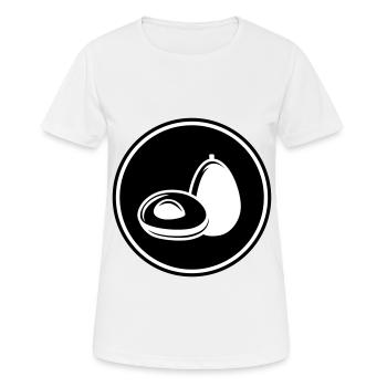 Symbole de l’avocat - T-shirt respirant Femme - blanc - Devant - AI Model Female 172 dark (172cm)