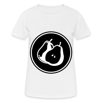 Birne Obst - Frauen T-Shirt atmungsaktiv - Weiß - Vorne - AI Model Female 172 dark (172cm)