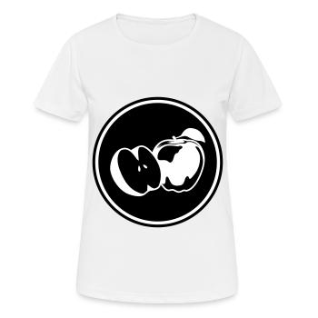 Apple icon vitamins - Women's Breathable T-Shirt - white - Front - AI Model Female 172 dark (172cm)