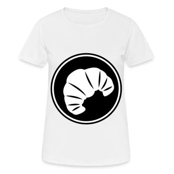 Croissant icon - Women's Breathable T-Shirt - white - Front - AI Model Female 172 dark (172cm)