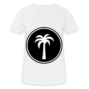 symbole de la paume - T-shirt respirant Femme - blanc - Devant - AI Model Female 172 dark (172cm)