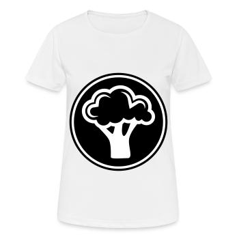 Légumes au brocoli - T-shirt respirant Femme - blanc - Devant - AI Model Female 172 dark (172cm)