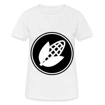 Symbole du maïs - T-shirt respirant Femme - blanc - Devant - AI Model Female 172 dark (172cm)