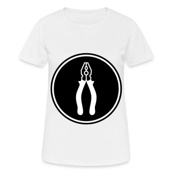 Artisans Tongs - T-shirt respirant Femme - blanc - Devant - AI Model Female 172 dark (172cm)