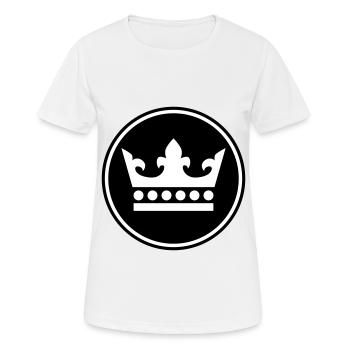 Krone Silhouette - T-shirt respirant Femme - blanc - Devant - AI Model Female 172 dark (172cm)