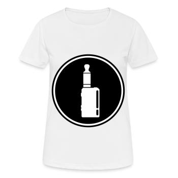 E-Zigarette Silhouette - Frauen T-Shirt atmungsaktiv - Weiß - Vorne - AI Model Female 172 dark (172cm)