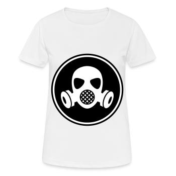 Gasmaske Symbol - Frauen T-Shirt atmungsaktiv - Weiß - Vorne - AI Model Female 172 dark (172cm)