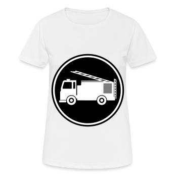 Fire engine - Women's Breathable T-Shirt - white - Front - AI Model Female 172 dark (172cm)