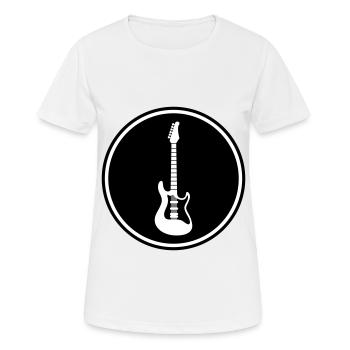 Symbole de guitare - T-shirt respirant Femme - blanc - Devant - AI Model Female 172 dark (172cm)