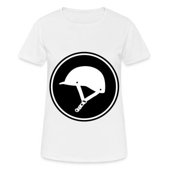Reiterhut icon - Frauen T-Shirt atmungsaktiv - Weiß - Vorne - AI Model Female 172 dark (172cm)