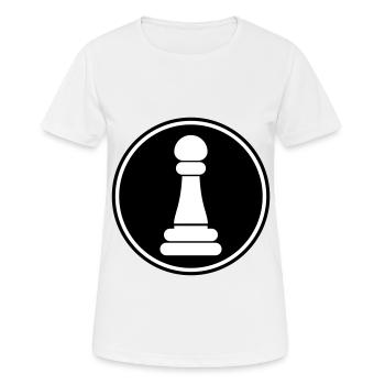 Bishop pawn chess piece - Women's Breathable T-Shirt - white - Front - AI Model Female 172 dark (172cm)