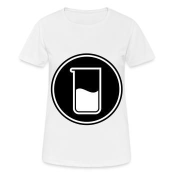 Chimie des tubes à essai - T-shirt respirant Femme - blanc - Devant - AI Model Female 172 dark (172cm)