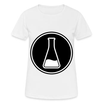 Icône de tube à essai - T-shirt respirant Femme - blanc - Devant - AI Model Female 172 dark (172cm)