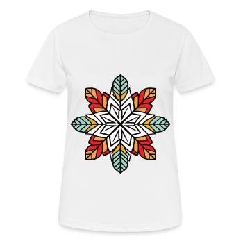 Frost Symbol Winter Flocke - Frauen T-Shirt atmungsaktiv - Weiß - Vorne - AI Model Female 172 dark (172cm)