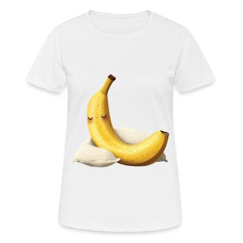 Banane - Frauen T-Shirt atmungsaktiv - Weiß - Vorne - AI Model Female 172 dark (172cm)