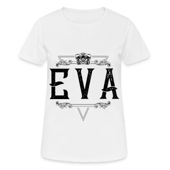 Eva Name - Frauen T-Shirt atmungsaktiv - Weiß - Vorne - AI Model Female 172 dark (172cm)