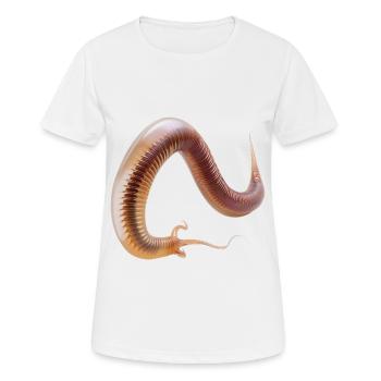 Wurm - Frauen T-Shirt atmungsaktiv - Weiß - Vorne - AI Model Female 172 dark (172cm)