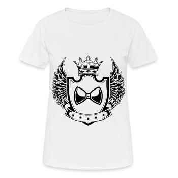 Noeud papillon Armoiries de gentleman - T-shirt respirant Femme - blanc - Devant - AI Model Female 172 dark (172cm)