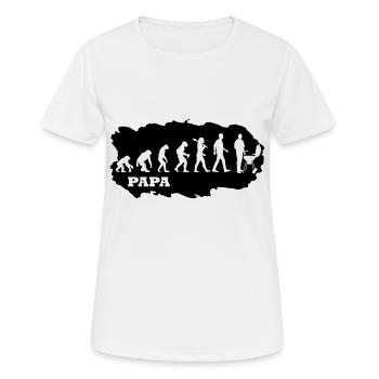 Männlich |PREMIUM DESIGN - Frauen T-Shirt atmungsaktiv - Weiß - Vorne - AI Model Female 172 dark (172cm)