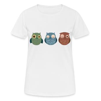 Chouette - T-shirt respirant Femme - blanc - Devant - AI Model Female 172 dark (172cm)