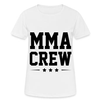 Équipage Mma - T-shirt respirant Femme - blanc - Devant - AI Model Female 172 dark (172cm)