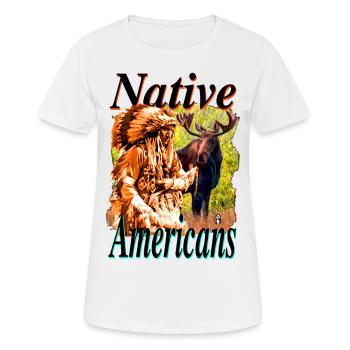 Native Americans 4 - Frauen T-Shirt atmungsaktiv - Weiß - Vorne - AI Model Female 172 dark (172cm)
