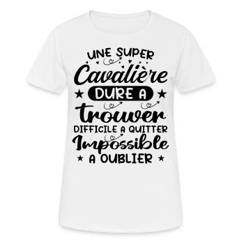 A Super Rider - Rider Gift - Women's Breathable T-Shirt - white - Front - AI Model Female 172 dark (172cm)