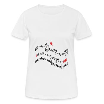 Formules mathématiques - T-shirt respirant Femme - blanc - Devant - AI Model Female 172 dark (172cm)