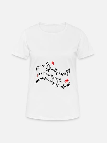 Math formulas - Women's Breathable T-Shirt - white