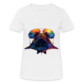 Stachelrochen - Frauen T-Shirt atmungsaktiv - Weiß - Vorne - AI Model Female 172 dark (172cm)
