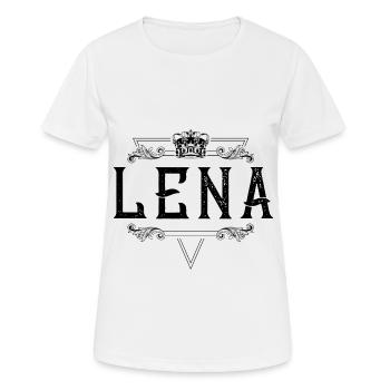 Lena Name - Frauen T-Shirt atmungsaktiv - Weiß - Vorne - AI Model Female 172 dark (172cm)