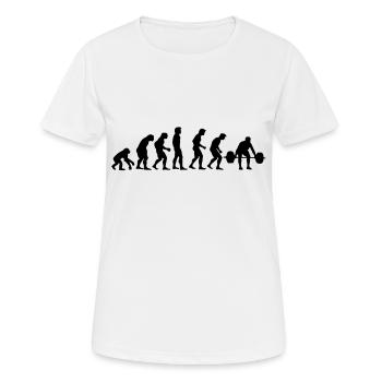 athletics evolution - T-shirt respirant Femme - blanc - Devant - AI Model Female 172 dark (172cm)