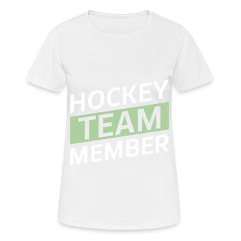 Hockey Team - Women's Breathable T-Shirt - white - Front - AI Model Female 172 dark (172cm)