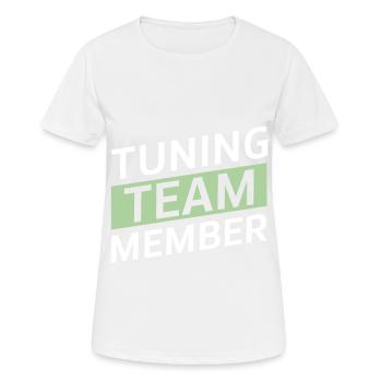 Équipe de tuning - T-shirt respirant Femme - blanc - Devant - AI Model Female 172 dark (172cm)
