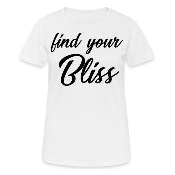 Trouvez votre bonheur - design de bonheur cool - T-shirt respirant Femme - blanc - Devant - AI Model Female 172 dark (172cm)