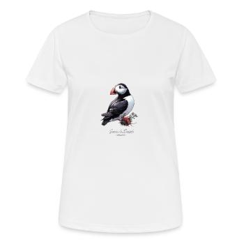 Atlantic Puffin Brittany Heart of Breizh - Women's Breathable T-Shirt - white - Front - AI Model Female 172 dark (172cm)