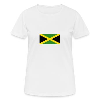 National Flag Of Jamaica - Women's Breathable T-Shirt - white - Front - AI Model Female 172 dark (172cm)