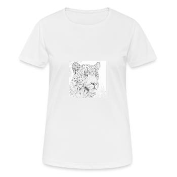 Jungle Lion Safari Nature Bio T-Shirt - Women's Breathable T-Shirt - white - Front - AI Model Female 172 dark (172cm)