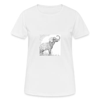Jungle Lion Safari Nature Bio T-Shirt - Women's Breathable T-Shirt - white - Front - AI Model Female 172 dark (172cm)