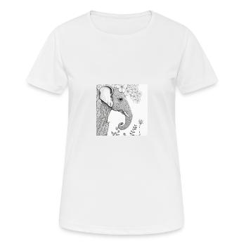 Jungle Lion Safari Nature Bio T-Shirt - Women's Breathable T-Shirt - white - Front - AI Model Female 172 dark (172cm)