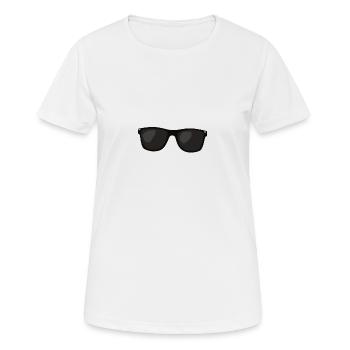 Sonnenbrille SWAG - Frauen T-Shirt atmungsaktiv - Weiß - Vorne - AI Model Female 172 dark (172cm)