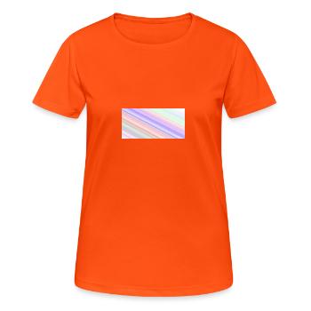 Linie - Frauen T-Shirt atmungsaktiv - Neonorange - Vorne - AI Model Female 172 dark (172cm)