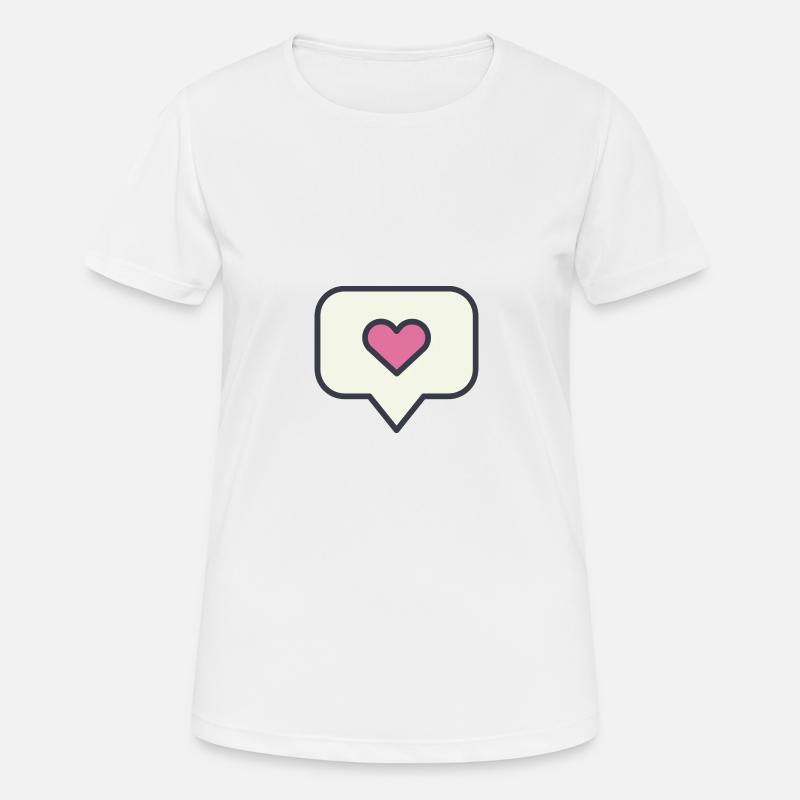 Abstract - like - Women's Breathable T-Shirt - white