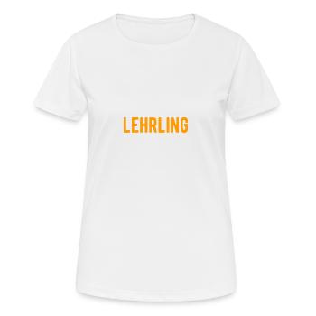 lehrling azubi - Frauen T-Shirt atmungsaktiv - Weiß - Vorne - AI Model Female 172 dark (172cm)