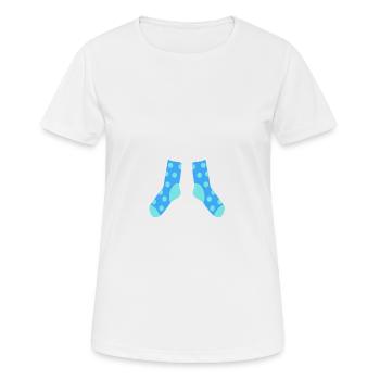 Chaussettes - T-shirt respirant Femme - blanc - Devant - AI Model Female 172 dark (172cm)
