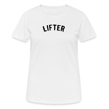 Auto-stoppeur - T-shirt respirant Femme - blanc - Devant - AI Model Female 172 dark (172cm)