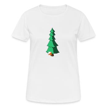 Orientierungslauf - Frauen T-Shirt atmungsaktiv - Weiß - Vorne - AI Model Female 172 dark (172cm)
